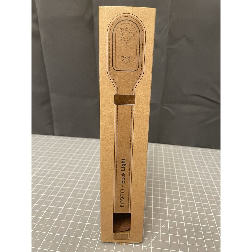 Bowio Book Light Natural Brown Leather 42 Hr Rechargeable Ni-MH Battery